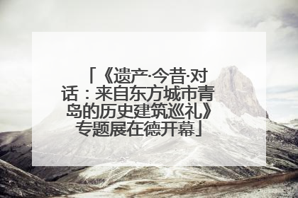 《遗产·今昔·对话：来自东方城市青岛的历史建筑巡礼》专题展在德开幕