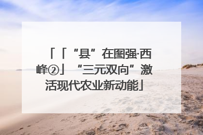 「“县”在图强·西峰②」“三元双向”激活现代农业新动能