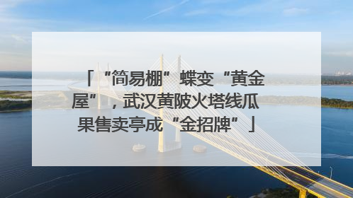 “简易棚”蝶变“黄金屋”，武汉黄陂火塔线瓜果售卖亭成“金招牌”
