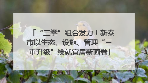 “三拳”组合发力！新泰市以生态、设施、管理“三重升级”绘就宜居新画卷