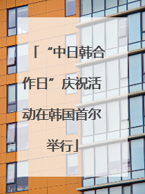 “中日韩合作日”庆祝活动在韩国首尔举行