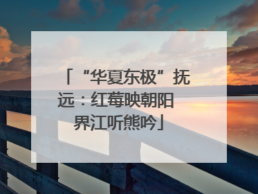 “华夏东极”抚远：红莓映朝阳 界江听熊吟