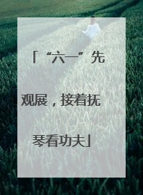 “六一”先观展，接着抚琴看功夫