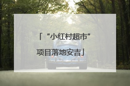 “小红村超市”项目落地安吉