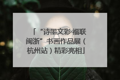 “诗墨文彩·福联闽浙”书画作品展（杭州站）精彩亮相