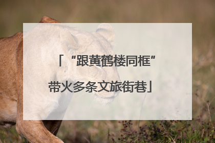 “跟黄鹤楼同框”带火多条文旅街巷