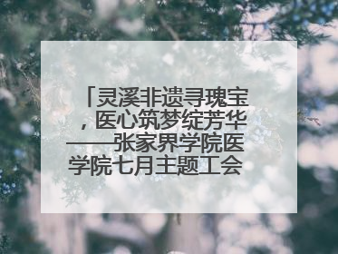 灵溪非遗寻瑰宝，医心筑梦绽芳华——张家界学院医学院七月主题工会活动圆满举行