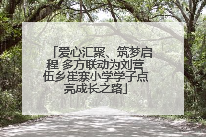 爱心汇聚、筑梦启程 多方联动为刘营伍乡崔寨小学学子点亮成长之路