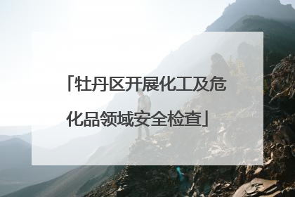 牡丹区开展化工及危化品领域安全检查