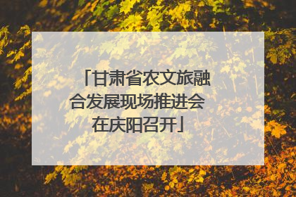 甘肃省农文旅融合发展现场推进会在庆阳召开