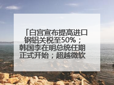 白宫宣布提高进口钢铝关税至50%；韩国李在明总统任期正式开始；超越微软，英伟达重回全球市值第一；华熙生物回应近期风波丨每经早参