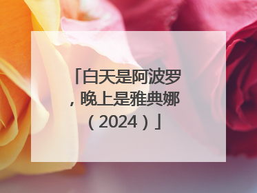 白天是阿波罗，晚上是雅典娜（2024）