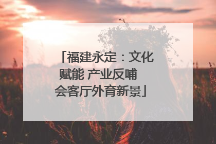 福建永定：文化赋能 产业反哺 会客厅外育新景