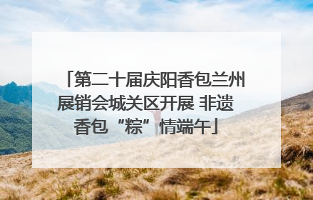第二十届庆阳香包兰州展销会城关区开展 非遗香包“粽”情端午