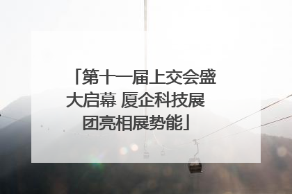 第十一届上交会盛大启幕 厦企科技展团亮相展势能