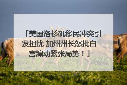 美国洛杉矶移民冲突引发担忧 加州州长怒批白宫煽动紧张局势！