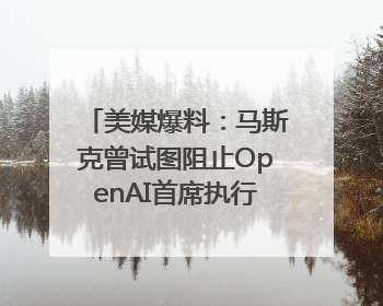 美媒爆料：马斯克曾试图阻止OpenAI首席执行官奥尔特曼在中东的AI交易