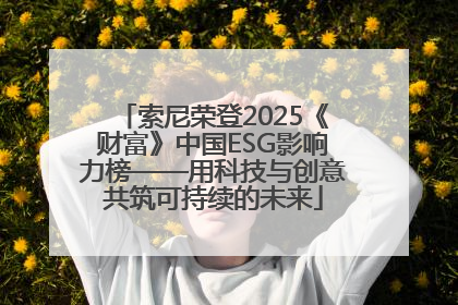 索尼荣登2025《财富》中国ESG影响力榜——用科技与创意共筑可持续的未来