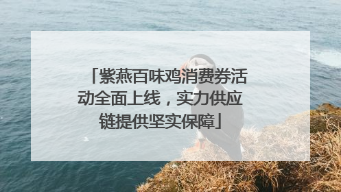 紫燕百味鸡消费券活动全面上线，实力供应链提供坚实保障
