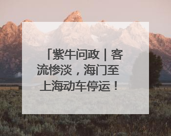 紫牛问政｜客流惨淡，海门至上海动车停运！市民出行不便，呼吁铁路部门恢复班次