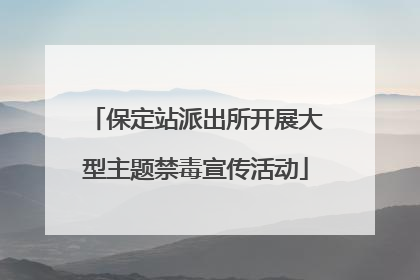 保定站派出所开展大型主题禁毒宣传活动
