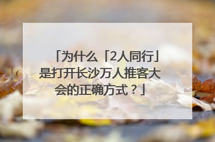 为什么「2人同行」是打开长沙万人推客大会的正确方式？
