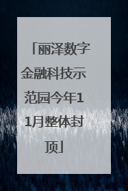 丽泽数字金融科技示范园今年11月整体封顶