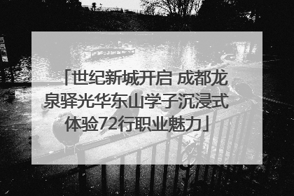 世纪新城开启 成都龙泉驿光华东山学子沉浸式体验72行职业魅力