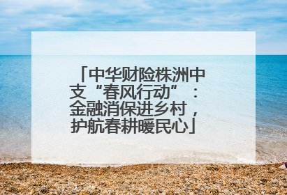 中华财险株洲中支“春风行动”：金融消保进乡村，护航春耕暖民心