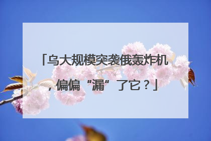 乌大规模突袭俄轰炸机，偏偏“漏”了它？
