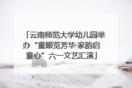 云南师范大学幼儿园举办“童眼览芳华·家韵启童心”六一文艺汇演