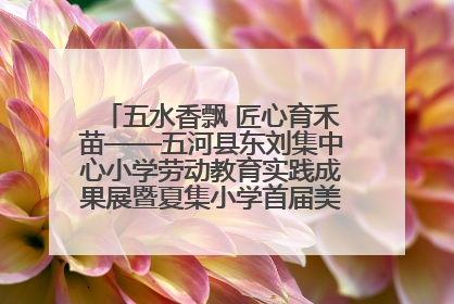 五水香飘 匠心育禾苗——五河县东刘集中心小学劳动教育实践成果展暨夏集小学首届美食节盛大举行