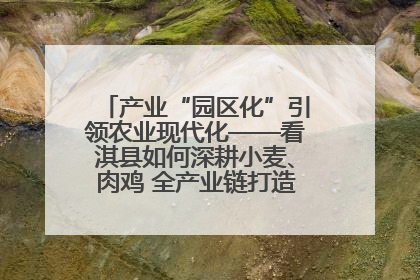 产业“园区化”引领农业现代化——看淇县如何深耕小麦、肉鸡 全产业链打造现代农业产业园