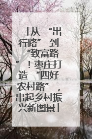 从 “出行路” 到 “致富路”！枣庄打造 “四好农村路”，串起乡村振兴新图景