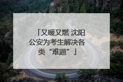 又暖又燃 沈阳公安为考生解决各类“难题”
