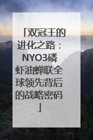 双冠王的进化之路：NYO3磷虾油蝉联全球领先背后的战略密码