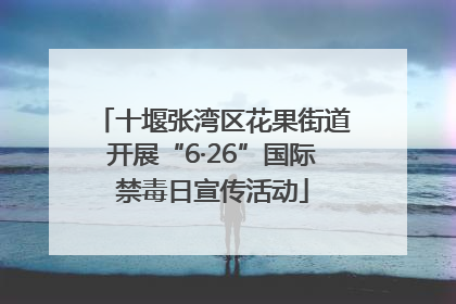 十堰张湾区花果街道开展“6·26”国际禁毒日宣传活动