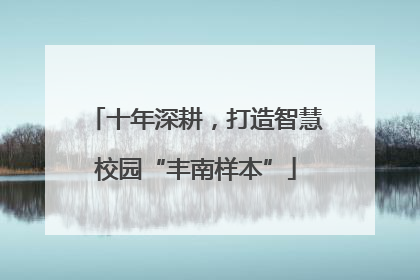十年深耕，打造智慧校园“丰南样本”