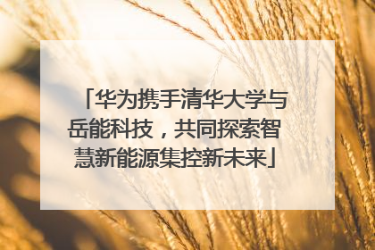 华为携手清华大学与岳能科技，共同探索智慧新能源集控新未来