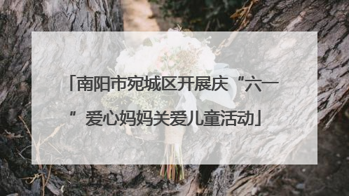 南阳市宛城区开展庆“六一”爱心妈妈关爱儿童活动