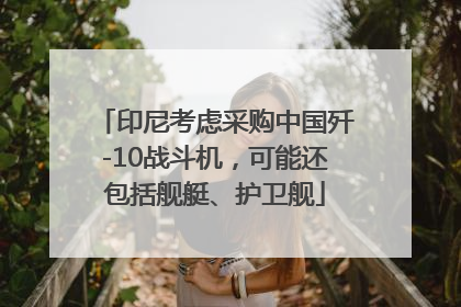 印尼考虑采购中国歼-10战斗机，可能还包括舰艇、护卫舰