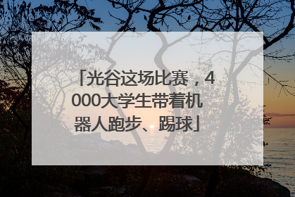 光谷这场比赛，4000大学生带着机器人跑步、踢球