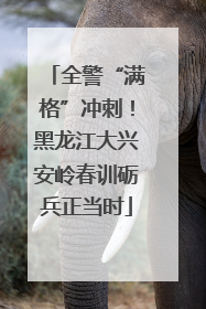 全警“满格”冲刺！黑龙江大兴安岭春训砺兵正当时