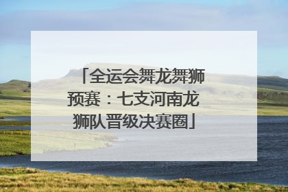 全运会舞龙舞狮预赛：七支河南龙狮队晋级决赛圈