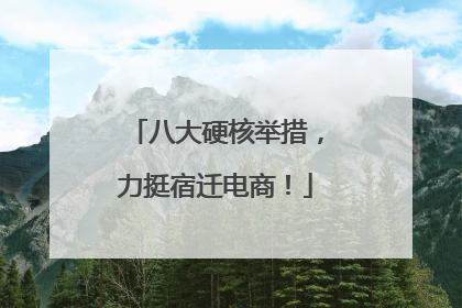 八大硬核举措，力挺宿迁电商！