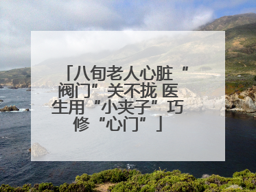 八旬老人心脏“阀门”关不拢 医生用“小夹子”巧修“心门”