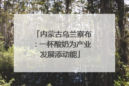 内蒙古乌兰察布：一杯酸奶为产业发展添动能