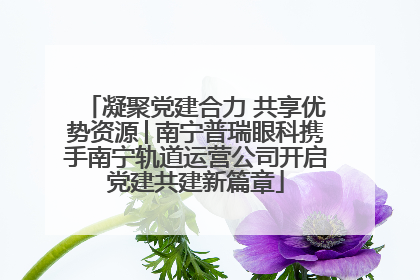 凝聚党建合力 共享优势资源│南宁普瑞眼科携手南宁轨道运营公司开启党建共建新篇章