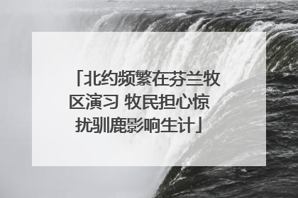北约频繁在芬兰牧区演习 牧民担心惊扰驯鹿影响生计