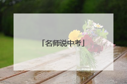 名师说中考